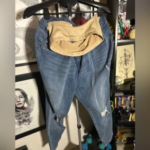 Motherhood Maternity
Indigo Blue Plus Size Super Stretch Skinny Maternity Jeans